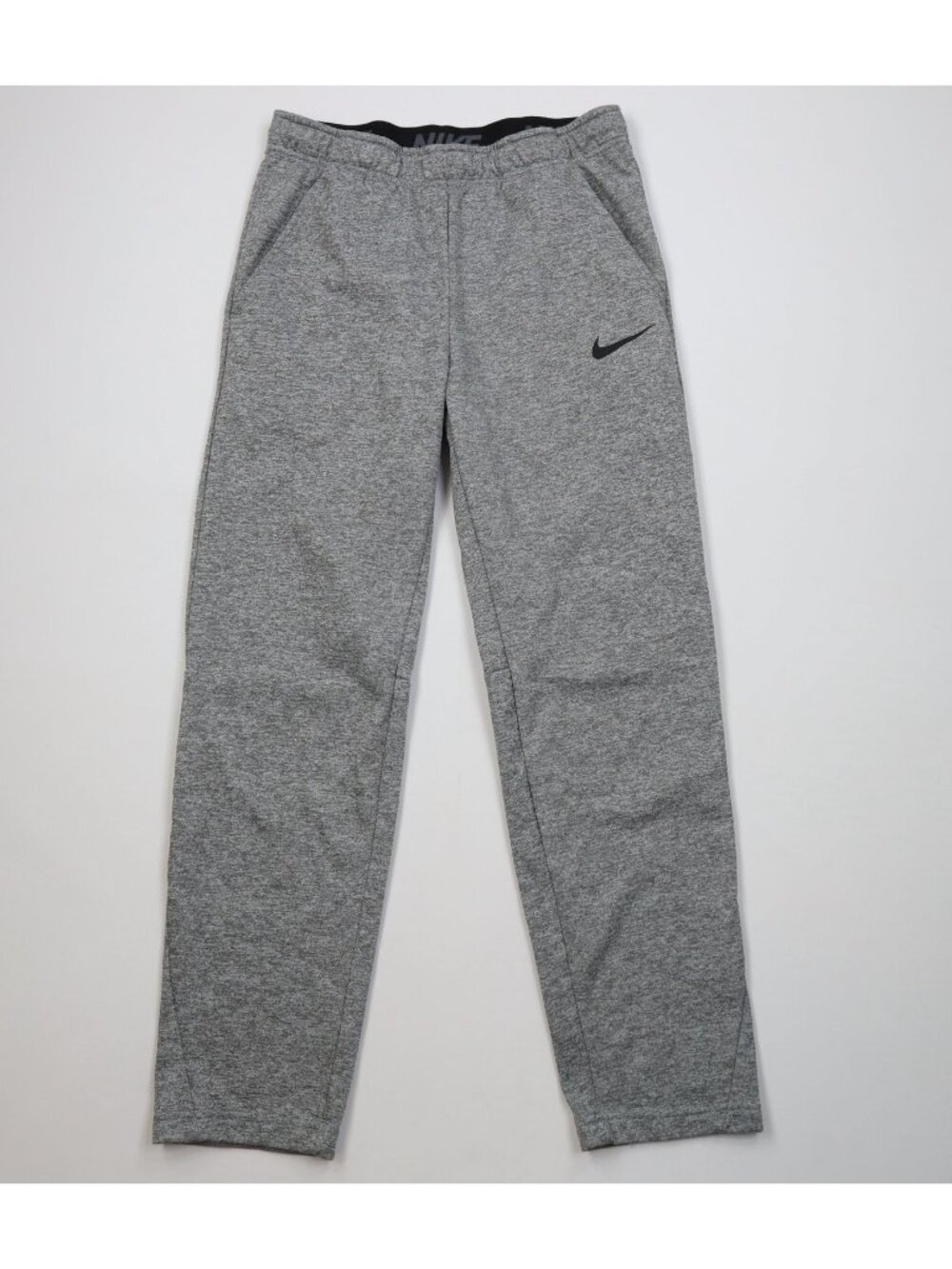 Vintage Y2K Nike Therma Fit Mens Medium Tapered Leg Fleece Sweatpants Pants Gray